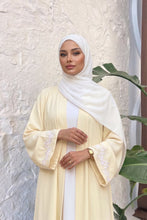 Butter yellow 2pc Abaya