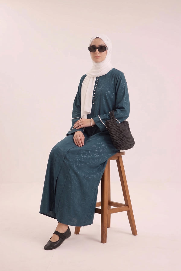 Teal Basic Abaya