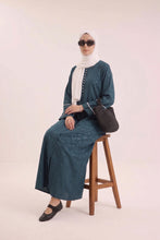 Teal Basic Abaya