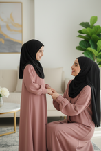 Basic Dusty pink Mommy And Me Abaya