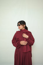 Maroon Button-Down Abaya-98