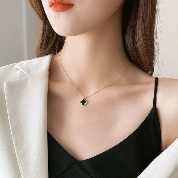 Black Vancleef Necklace
