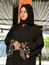 Blossom Serenity Muticolor Emborided Abaya-36