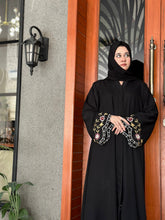 Blossom Serenity Muticolor Emborided Abaya-36