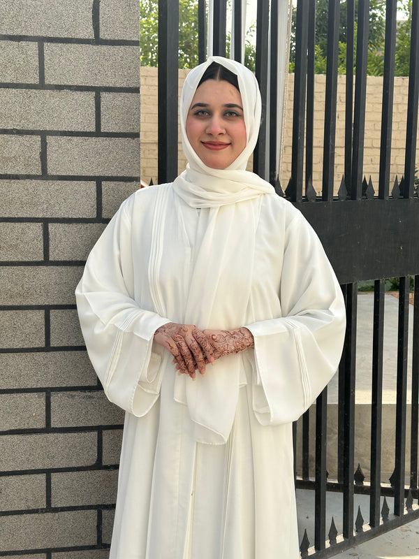 Pearl Poise Plated Abaya-100