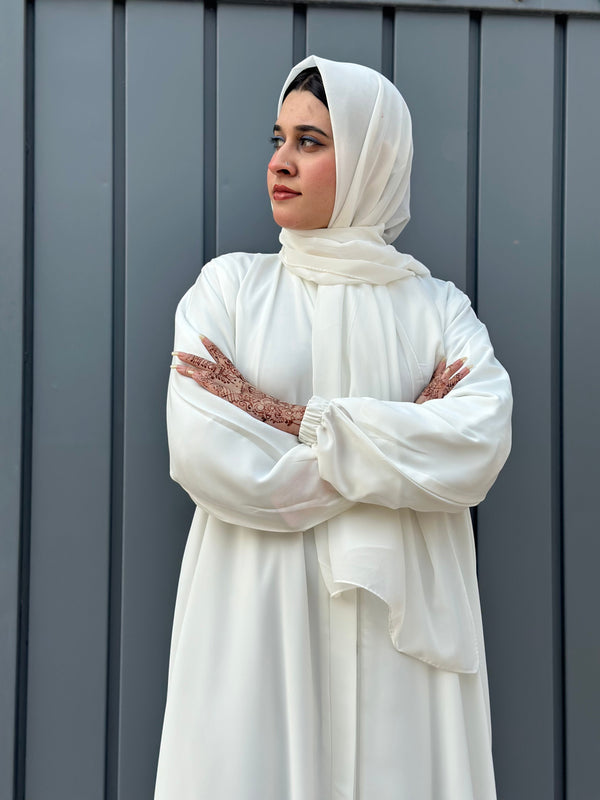 Ivory Comfort Pilgrim Abaya - 06