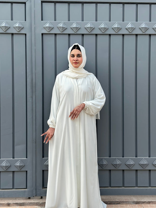 Ivory Comfort Pilgrim Abaya - 06