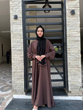 Brown Grace Front-Close Abaya 95,96,97