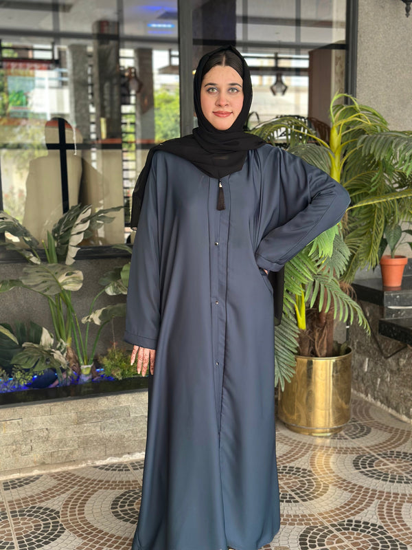 Royal Amber Front-Open Abaya