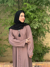 Royal Amber Front-Open Abaya