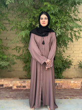 Royal Amber Front-Open Abaya