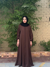 Hina Front Open Abaya (Choclate Brown) 07