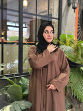 Royal Amber Front-Open Abaya