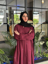Royal Plum Embroidered Abaya.59
