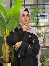 Ebony Bow Embroidered Abaya-79