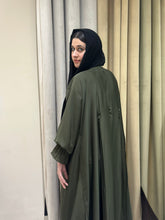 MOSS Green Plated Abaya- 180