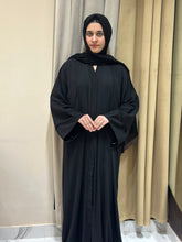 Black Formal Plated Abaya