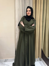 MOSS Green Basic Abaya- 179