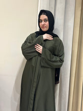 MOSS Green Basic Abaya- 179