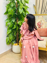 Blush Belle – Kids Frill Abaya sku-190