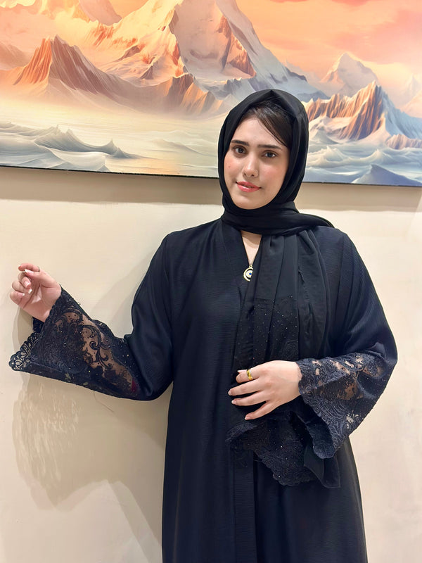 Elegant Patchwork Abaya-105