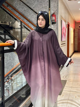 Triple Shaded Abaya Purple-134