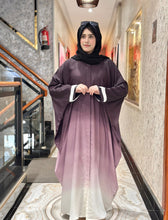 Triple Shaded Abaya Purple-134