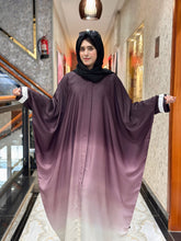 Triple Shaded Abaya Purple-134