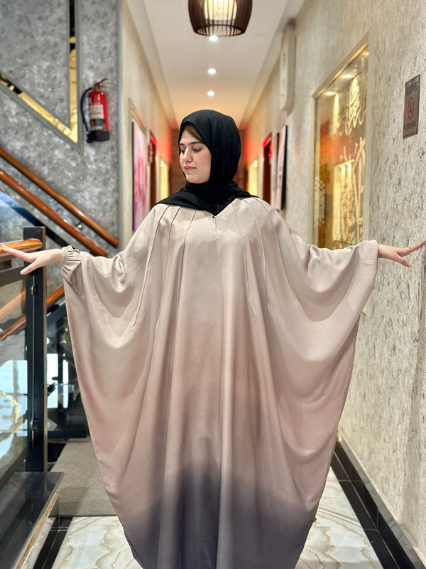 Triple Shaded Front Close Kaftan abaya-133