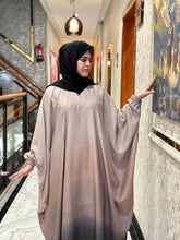 Triple Shaded Front Close Kaftan abaya-133