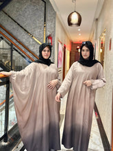 Triple Shaded Front Close abaya-136