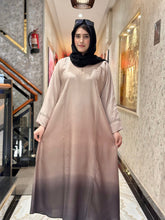 Triple Shaded Front Close abaya-136