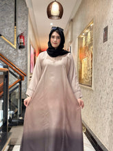 Triple Shaded Front Close abaya-136