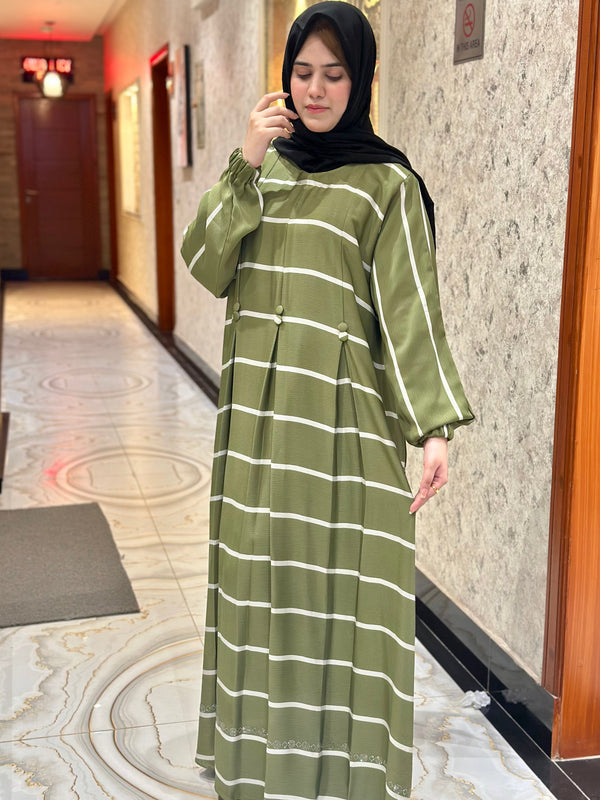 Elegant Panel Abaya-128