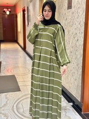Elegant Panel Abaya-128