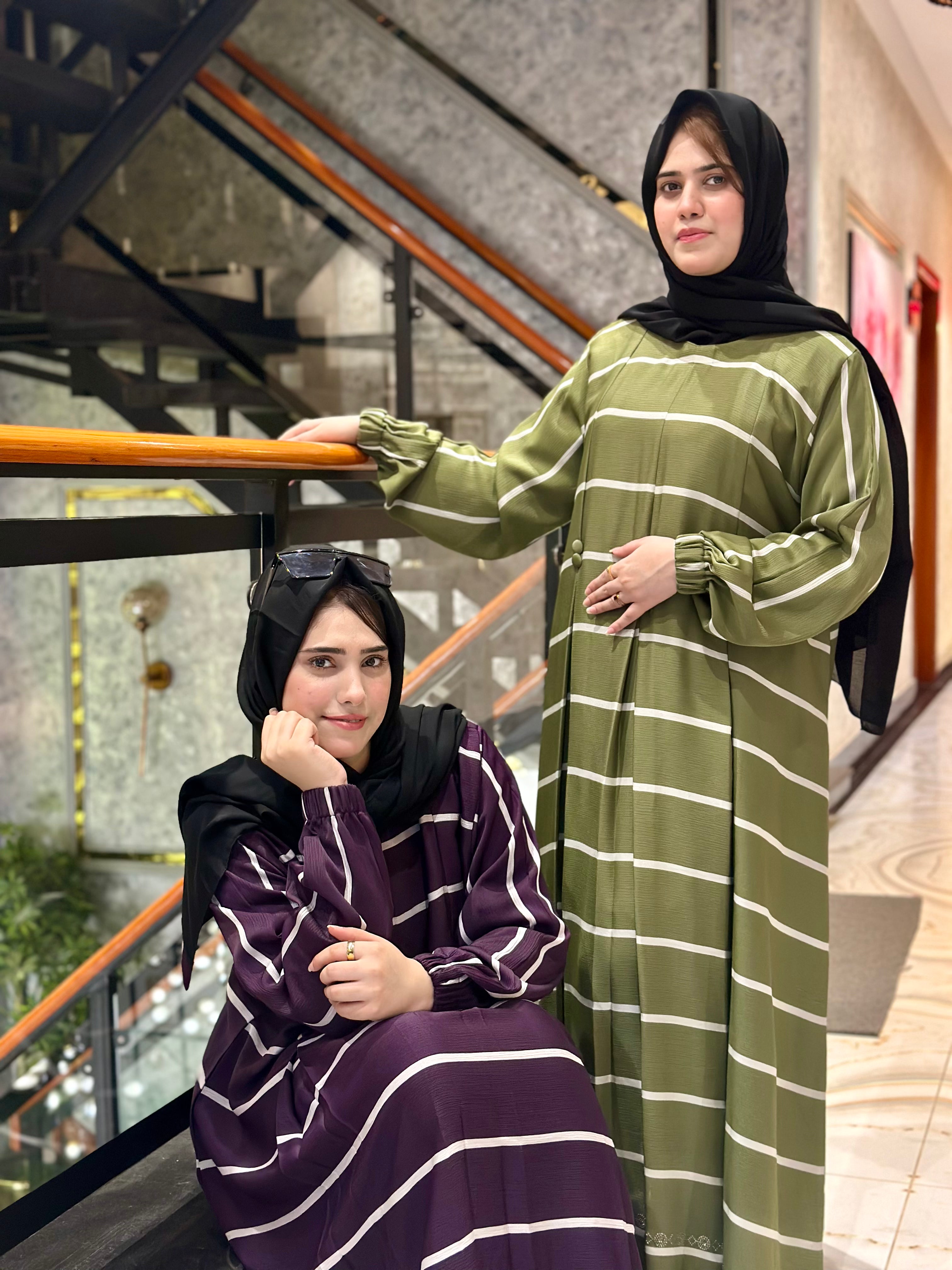 Elegant Panel Abaya-129
