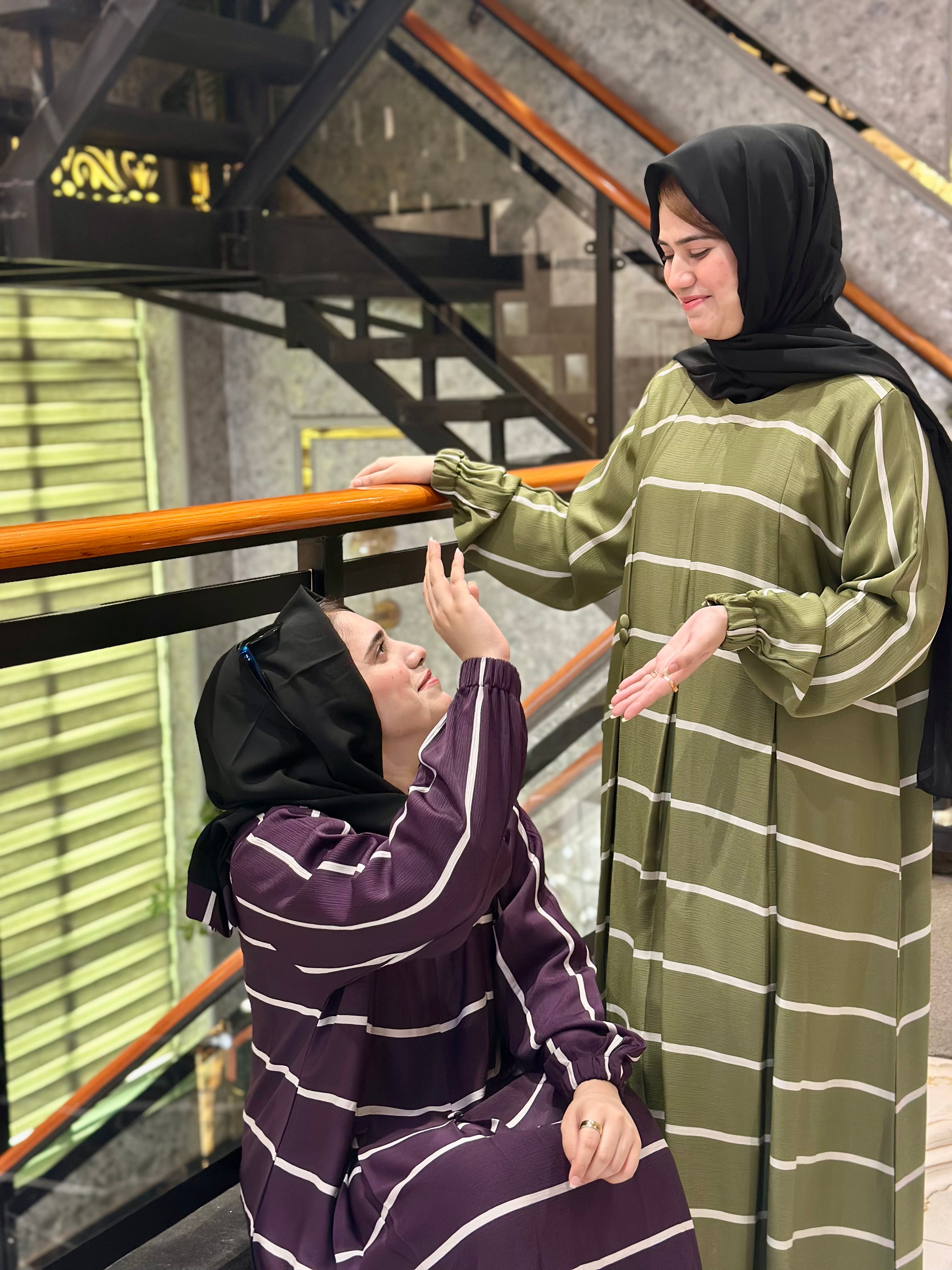 Elegant Panel Abaya-129
