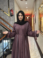 Elegant Pinstripe Abaya-145