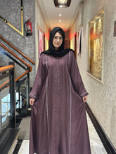 Elegant Pinstripe Abaya-145