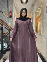 Elegant Pinstripe Abaya-145