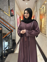 Elegant Pinstripe Abaya-145