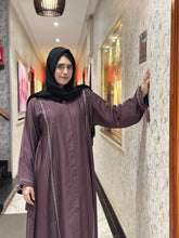 Elegant Pinstripe Abaya-145