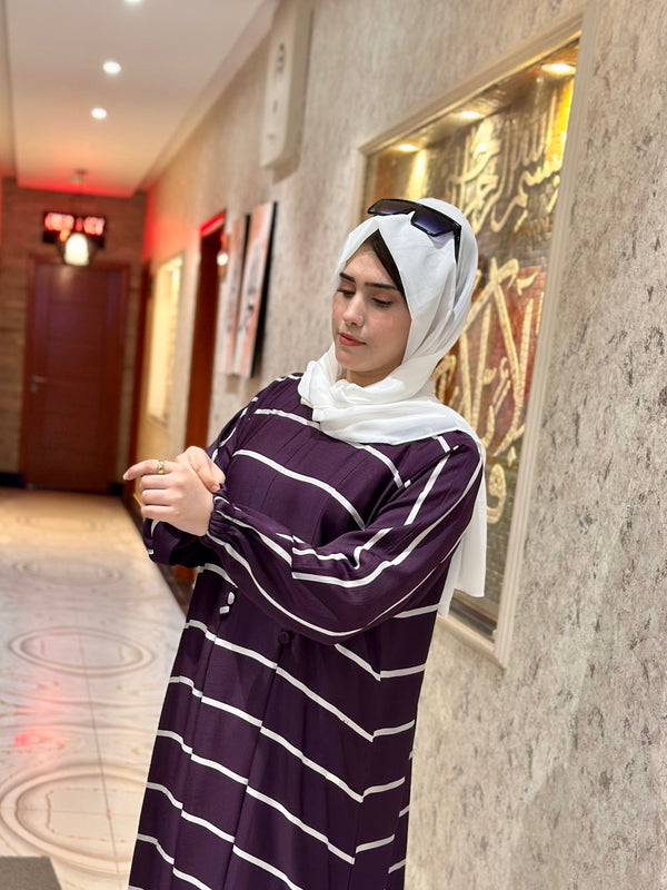 Elegant Panel Abaya-129