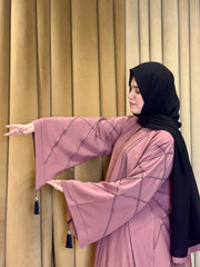 Elegant Stonework Abaya-144