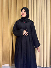 Elegant Black Plated Abaya with stone-155