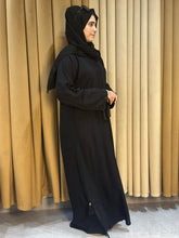 Black Sophistication Abaya STONE-162