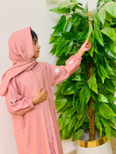 Kids Floral Abaya-192