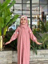 Kids Floral Abaya-192