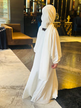 Kids Basic White Abaya-255