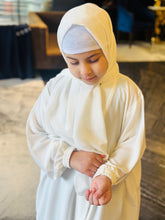 Kids Basic White Abaya-255